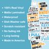 10pcs Dentist Sticker Sheet, Funny and Cute Vinyl Decals for Dentists, Dental Hygienists, Assistants, and Students, Waterproof, UV-Resistant, for Laptop, Water Bottle, Notebook, Phone Case (Dentist) view 3