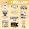 10pcs Mechanic Stickers Sheet, Waterproof, UV-Resistant, Hard Hat, Funny, Construction, Tool Box, Toolbox Accessories, Welding, Helmet, Truck Stickers for Men for Laptop, Water Bottle, Journal view 2