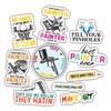 10pcs Painter Stickers Sheet, Waterproof, UV-Resistant, Artist Decals, Painting Contractor Essentials, Gifts for Painter, Versatile Use for Laptop, Water Bottle, Journal, Notebook, Phone Case view 1