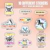 10pcs Painter Stickers Sheet, Waterproof, UV-Resistant, Artist Decals, Painting Contractor Essentials, Gifts for Painter, Versatile Use for Laptop, Water Bottle, Journal, Notebook, Phone Case view 2