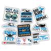 10pcs Swimming Sticker Sheet, Cute Sporty Vinyl Decals for Swimmers, Coaches, and Swim Teams, Waterproof, UV-Resistant, for Laptop, Water Bottle, Journal, Notebook, Locker, Phone Case view 1