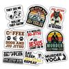 10pcs Jiu Jitsu Stickers Sheet, Waterproof, UV-Resistant, Gifts for Men, Women, Ideal BJJ Stickers for Laptop, Water Bottle, Journal, Phone Case, Notebook (Jiu Jitsu) view 1