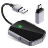 Wireless CarPlay Adapter for Apple 2024, Converts Wired to Wireless Car Play Dongle for iPhone, Plug & Play Stable Fast Connection Portable Carplay Fit for iOS 10+ & for Cars from 2017 view 1