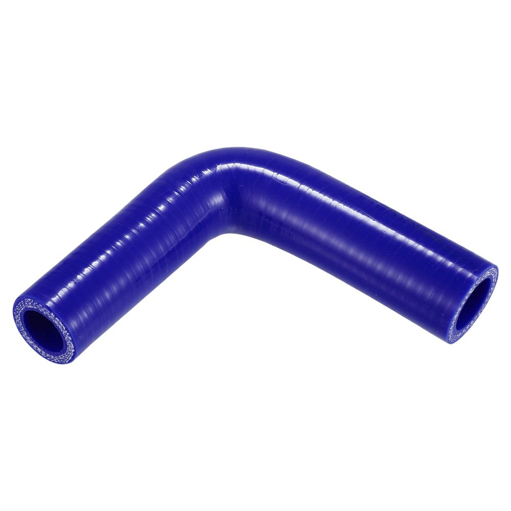 X AUTOHAUX 1 Pcs 19mm/0.75"-22mm/0.87" ID 102mm/4.02" Length 90 Degrees Blue Car Silicone Hose Coolant Hose Universal