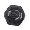 Mendouconert USB USBC Type C Typec Female to Female F-F Panel Mount Extention Round Metal Adapter (Black) view 3