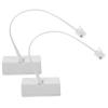 ARTIBETTER 2pcs Rj11/rj14 Phone Cord Splitter Data Line Adapter Detachable Design for Multiple Devices White view 1