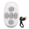 LOCADENCE BT Remote Control, Multi Function Ring Design Wireless Phone Selfie Shutter for Take Photos, Record Videos, Watch Videos, Read Novels (White) view 1