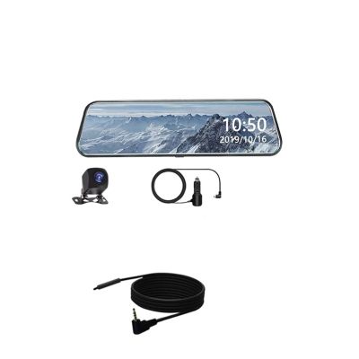 10 Inch Dash Cam Car DVR Rear View Mirror Streaming HD1080P Night Rearview Mirror Camera Dual Lens Car Camera Dashcam Recorder(Color:Dual Lens 1080P- 6M,Size:128G)