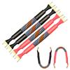 UCINNOVATE 4 Pack 6 Inch HiFi OFC Speaker Jumper Cables, Speaker Cable Bridge Bi-Wire Speaker with Gold Plated Jumper Plates, Audiophile Flexible 11AWG Cable Bridge to Speaker Cable Terminals view 2