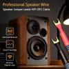 UCINNOVATE 4 Pack 6 Inch HiFi OFC Speaker Jumper Cables, Speaker Cable Bridge Bi-Wire Speaker with Gold Plated Jumper Plates, Audiophile Flexible 11AWG Cable Bridge to Speaker Cable Terminals view 4