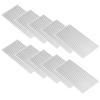 10 pcs Aluminum Heat Sink, Grille Shape Heatsinks Fins Q50 x 4 x 100 Heat Sink Cooling Fin for Routers, CPUs, Ic Radiators, Pcbs, CombHeat Sink Cooling Fin view 1