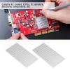 10 pcs Aluminum Heat Sink, Grille Shape Heatsinks Fins Q50 x 4 x 100 Heat Sink Cooling Fin for Routers, CPUs, Ic Radiators, Pcbs, CombHeat Sink Cooling Fin view 2