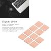 20Pcs Copper Heat Sink, 15 x 15mm Copper Thermal Pad Shim Fast Heat Dissipation Copper Pad for Laptop CPU GPU Graphics Card Cooling (1.2mm) view 3