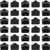 30 Pcs Silicone RJ45 Ethernet Hub Port RJ45 Anti-Dust Cover Cap Protector Plugs Stoppers for RJ45 Female Port Devices,TV,Computer,Other Devices,Black view 1