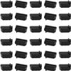 30pcs HDMI Silicone Anti Dust Cap Cover Plugs, HDMI Female Port Dustproof Plug Soft Protector Stopper, for TV,Laptop Computers etc,Black view 1