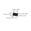 30pcs HDMI Silicone Anti Dust Cap Cover Plugs, HDMI Female Port Dustproof Plug Soft Protector Stopper, for TV,Laptop Computers etc,Black view 2
