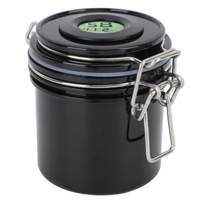 shenruifa Eyelash Glue Storage Jar 250ml Thermometer Hygrometer Lash Extension Glue Storage Container (black), shenruifafn15cy2rdz-11