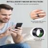 HFDJRWK Smart Ring for Men and Women Record Sleep Quality, Body Temperature, Blood Oxygen, Pedometer Rechargeable and Waterproof Health Ring(White,18#) view 2