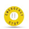 BSXYLVA 2 ZB2BY9330C Ring Scale Plates for Mushroom Head Button Emergency Stop Sign Plate Wholesale Yellow view 1