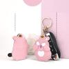 Tomcrazy 3in1 Cute Cartoon Protective Case for Airtag Huawei Tag Samsung Galaxy SmartTag Tile Sticker Cover (pink rabbit) view 2