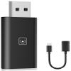 Apple MFi Certified Wireless CarPlay Adapter for iPhone, 5GHz Wireless Carplay Dongle, Convert Wired to Wireless CarPlay, for Factory Wired CarPlay Cars from 2015, Plug & Play (Black) view 1