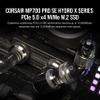 Corsair MP700 PRO SE Hydro X Series 2TB M.2 PCIe Gen5 x4 NVMe 2.0 SSD  M.2 2280  Up to 14,000MB/sec Sequential Read  High-Density TLC NAND  Pre-Installed Water Block  Black view 2
