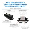 Eaton Tripp Lite Fiber Optic Splicing Enclosure, Horizontal Box, 288 Fiber Capacity Single Mode & Multimode, 6 Cable Trays, Outdoor IP68 Rated, Lifetime Manufacturer's Warranty (N600H-0288-6) view 3