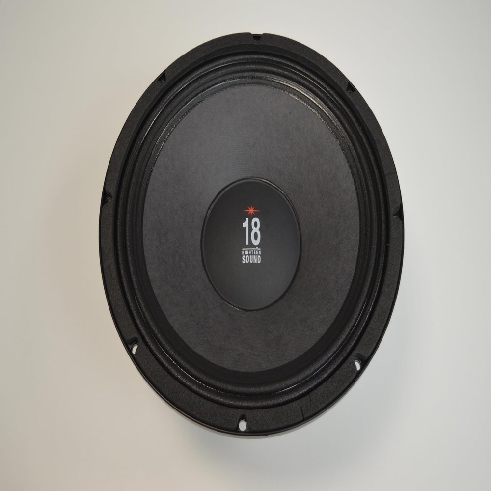 18 Sound 12MB720-8 Midbass Driver 500 Watts AES 1000 Watts Peak Compact 2-Way Reflex Enclosures 8-Ohms PRO Audio Car Motorcycle Component Speaker