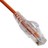Futureonics Slim Cat6a Ethernet Cable 15 Ft (2 Pack) Indoor & Outdoor 10 Gigabit Snagless Molded Booted Ultra Thin Networking Wire, RJ45 LAN Internet Cable for PC, Mac, Laptop, PS5, Xbox - Orange view 1