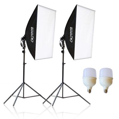 Kit 2 SoftBox 50 X 70 With 40W Led Lamp, Continuous Light for Photo and Video