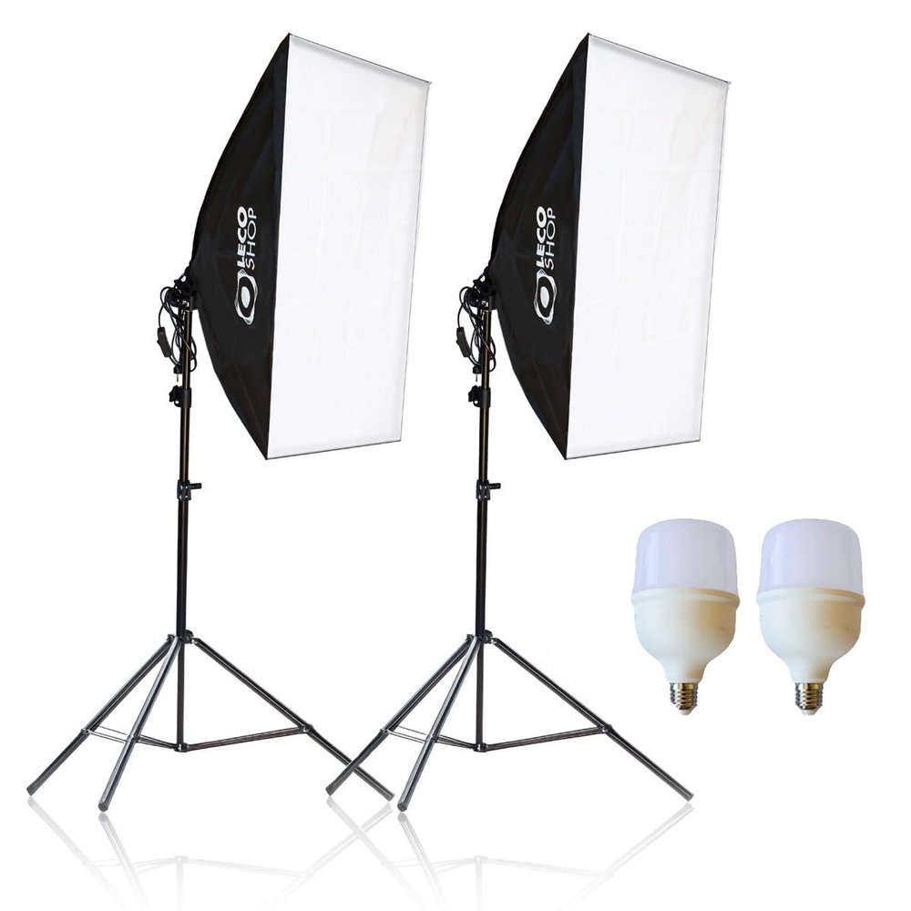 Kit 2 SoftBox 50 X 70 With 40W Led Lamp, Continuous Light for Photo and Video
