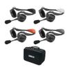 Sena Nautitalk Bosun On Board Crew Communication Headset for Sailing & Yachting, a.k.a. Marriage Saver, 4-Quad Pack view 1