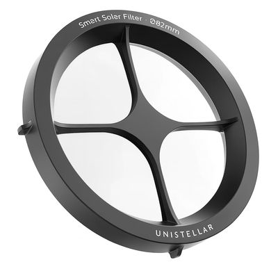 UNISTELLAR Smart Solar Filter for Odyssey & Odyssey Pro - White-Light Front-Mounted Polymer Filter ( 82 mm) Compatible Only with Odyssey, Odyssey Pro & Odyssey Pro Red, Protective Case Included