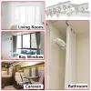 Flexible Bendable Curved Ceiling Curtain Track, Curtain Track Ceiling Mount, RV Curtain Track, Curtain Rail, Aluminum Curtain Track, Ceiling Mount Room Divider, for Curved Shower Curtain ( Color : Cha view 2
