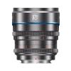 SIRUI Night Walker 75mm S35 Telephoto Cine Lens, T1.2 Large Aperture Manual Focus Lens for E Mount Cameras, FX30, ZVE-10, A6500, A6600 (MS75E-G, Metal Grey) view 1
