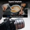 SIRUI Night Walker 75mm S35 Telephoto Cine Lens, T1.2 Large Aperture Manual Focus Lens for E Mount Cameras, FX30, ZVE-10, A6500, A6600 (MS75E-G, Metal Grey) view 4