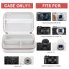 BOVKE Carrying Case for Canon G7X Mark III Mark II, PowerShot SX740 SX730, Sony ZV-1 II/ZV-1F Compact 4K Vlogging Digital Camera Travel Storage Bag for Tripod Microphone Cameras Accessory, White view 2