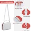 BOVKE Carrying Case for Canon G7X Mark III Mark II, PowerShot SX740 SX730, Sony ZV-1 II/ZV-1F Compact 4K Vlogging Digital Camera Travel Storage Bag for Tripod Microphone Cameras Accessory, White view 4