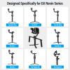 SIRUI Dual Handgrip for DJI RS 4/RS 4Pro/RS 3/RS 3 Pro/RS 2/RSC 2/Ronin-S/Ronin-SC, Gimbal Handle for Ronin Series with NATO Rails, Cold Shoe, 1/4" & 3/8" Threads, AM-DSH view 2
