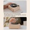 Record Player, Record Player with Speakers, Bluetooth 5.0, Alarm Clock Function, Upgraded Turntable Audio Sound, and Sound Cable Connection, Memory Card Insertion view 4