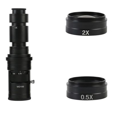 Joebo Microscope Kit 200X 500X 400X 1000X Adjustable Magnification Continuously Variable C Mount Zoom Lens for USB Video Microscope Camera Microscope Lens Adapters (Color : 12)