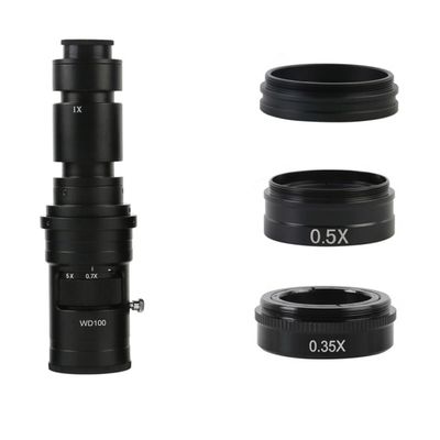 Joebo Microscope Kit 200X 500X 400X 1000X Adjustable Magnification Continuously Variable C Mount Zoom Lens for USB Video Microscope Camera Microscope Lens Adapters (Color : 10)