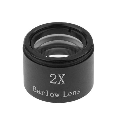 1.25 Inch 2X Barlow Lens, Telescope Accessories with M28.6 Thread, Barlow Lens for Astronomical Telescope Eyepiece