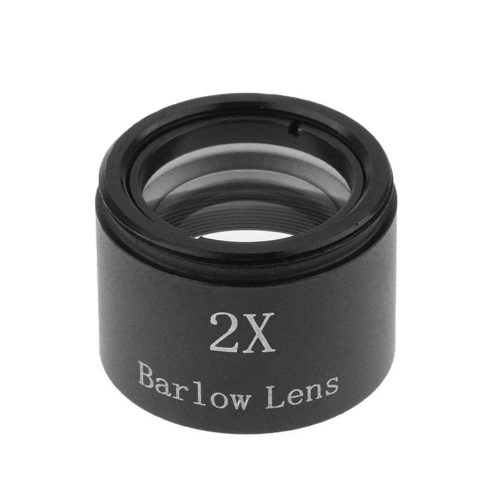 1.25 Inch 2X Barlow Lens, Telescope Accessories with M28.6 Thread, Barlow Lens for Astronomical Telescope Eyepiece