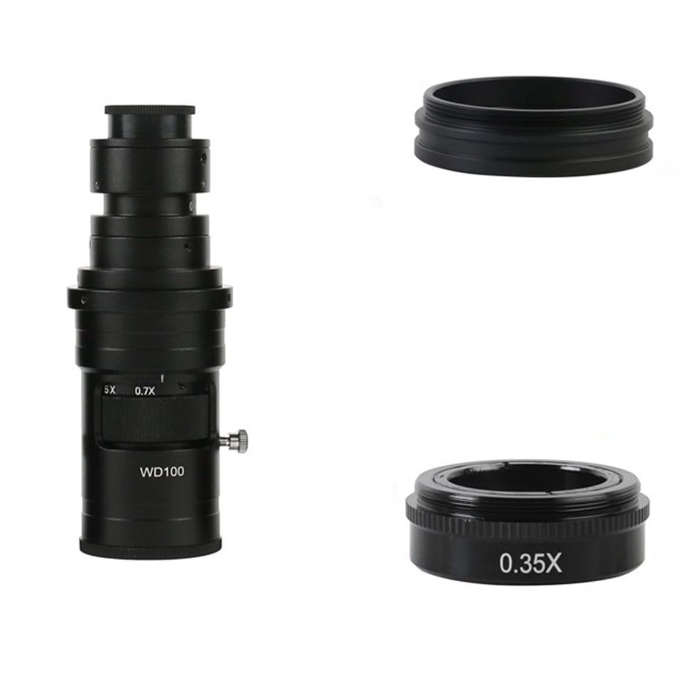 Joebo Microscope Kit 200X 500X 400X 1000X Adjustable Magnification Continuously Variable C Mount Zoom Lens for USB Video Microscope Camera Microscope Lens Adapters (Color : 6)