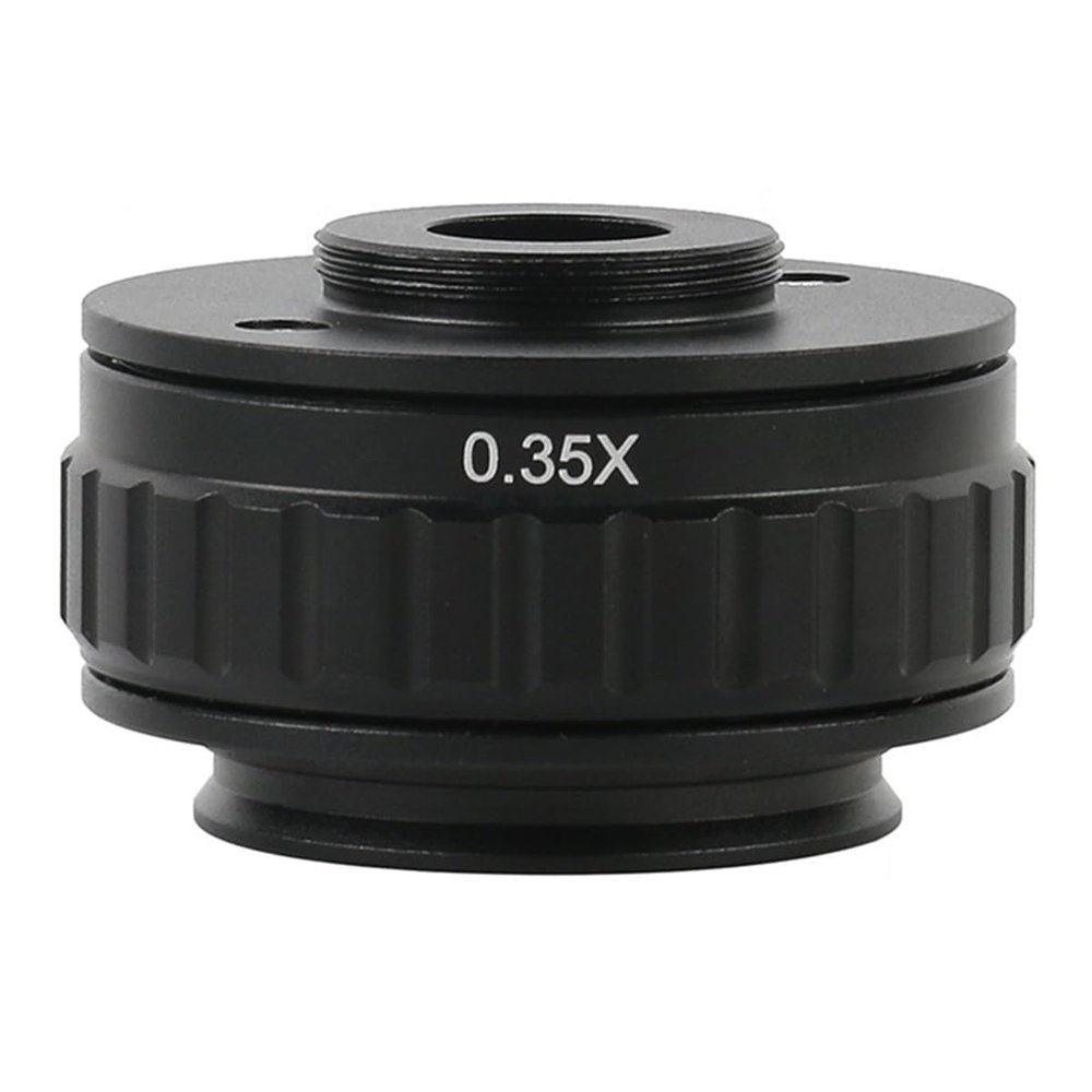 Joebo Microscope Kit C Mount Adapters Lens 0.35X 0.5X 1X CTV for Trinocular Stereo Microscope 38MM Microscopio Camera Microscope Lens Adapters (Color : 0.35X)