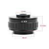 Joebo Microscope Kit C Mount Adapters Lens 0.35X 0.5X 1X CTV for Trinocular Stereo Microscope 38MM Microscopio Camera Microscope Lens Adapters (Color : 0.35X) view 2
