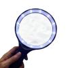 Joebo Microscope Kit 138mm Large Reading Magnifier 12 LED Magnifying Glass Non-Slip Handle Dual Magnification Loupe Microscope Lens Adapters, 1.8X 5X view 4