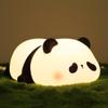 Lampeez Panda Night Light, Cute Silicone Lamp for Kids, Soft LED Touch Light, Nursery Nightlight, Bedroom Decor, Xmas Birthday Gifts for Boys Girls view 1