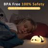 Lampeez Panda Night Light, Cute Silicone Lamp for Kids, Soft LED Touch Light, Nursery Nightlight, Bedroom Decor, Xmas Birthday Gifts for Boys Girls view 4